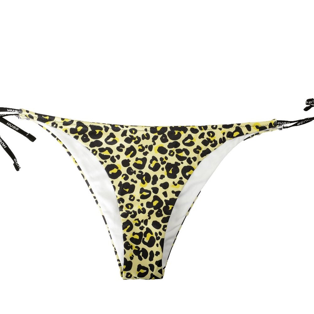 Hugo Boss Women's "Side Tie Leo" Multi-Color Swim Bikini Swimwear US XL IT 46